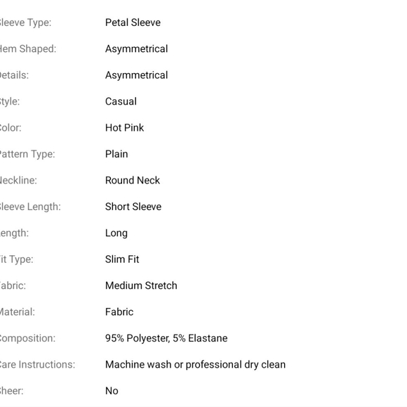 Plus Petal Sleeve Curved Hem Tee - Picture 2 of 2